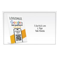 Masa Üstü Google Yorum Standı – QR Kodlu Geri Bildirim Ünitesi