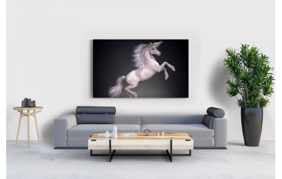 İlüstrasyon Şahlanan Kır At Tablosu