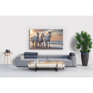 Günbatımında Özgürce Koşan Atlar Tablosu