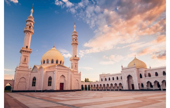 Günbatımında Rusya'da Bir Camii Tablosu
