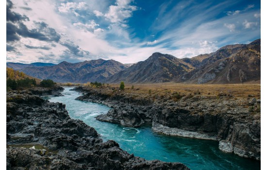 Altay Dağları Katun Nehri Tablosu Altay Dağları Katun Nehri Tablosu