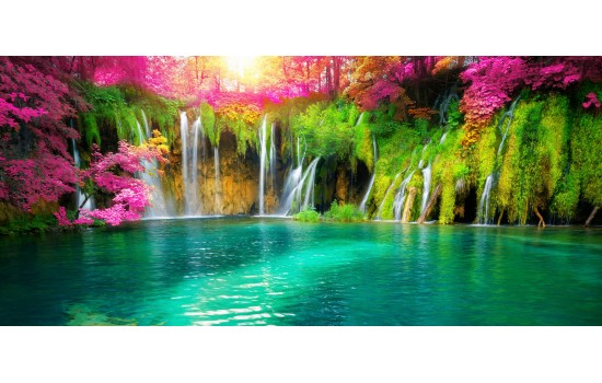 Hırvatistan Plitvice Gölü Şelalesi Tablosu Hırvatistan Plitvice Gölü Şelalesi Tablosu