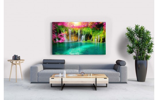 Hırvatistan Plitvice Gölü Şelalesi Tablosu Hırvatistan Plitvice Gölü Şelalesi Tablosu