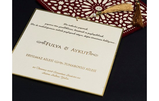 Alyans Düğün Davetiyesi 2018